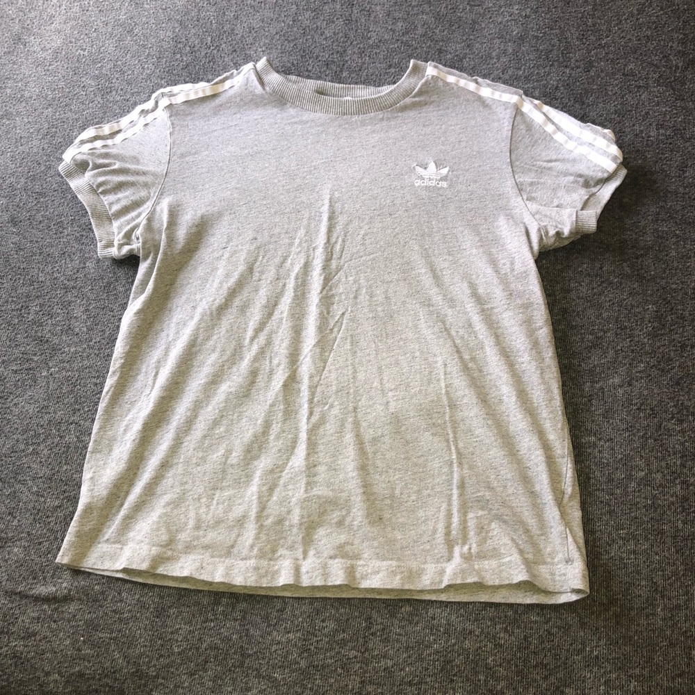 Adidas stripped shoulder top
